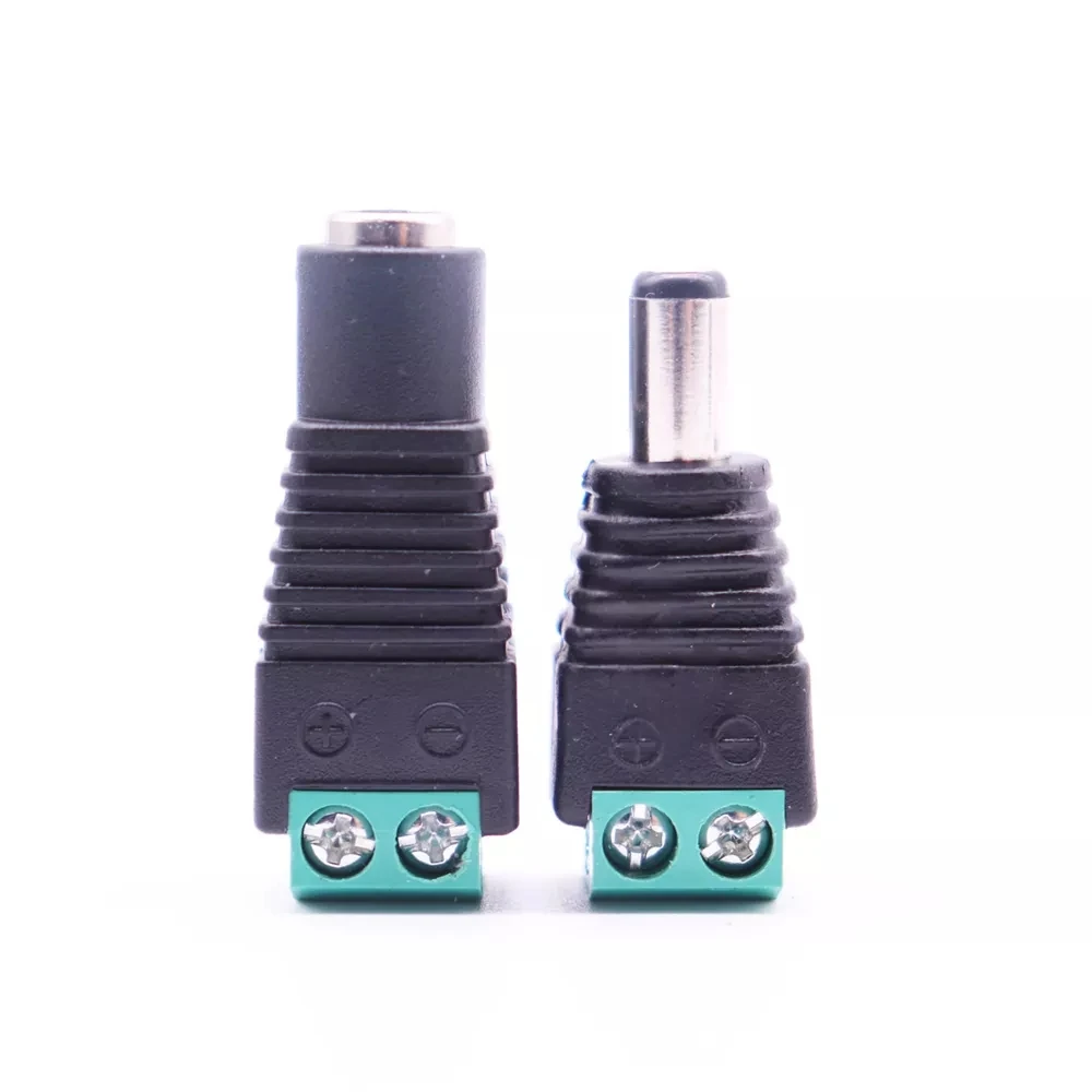 Male and Female DC Connector 5.5mm x 2.1mm Jack Socket LED Adapter For CCTV Power Convert LED Strip Light Connection image 5