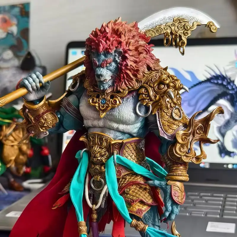 Fury Studio 1/12 مقياس اليدوية نموذج الأسد الجمل ريدج الأخضر الأسد الروح عمل الشكل تحصيل لعبة الجبل والبحر شيطان