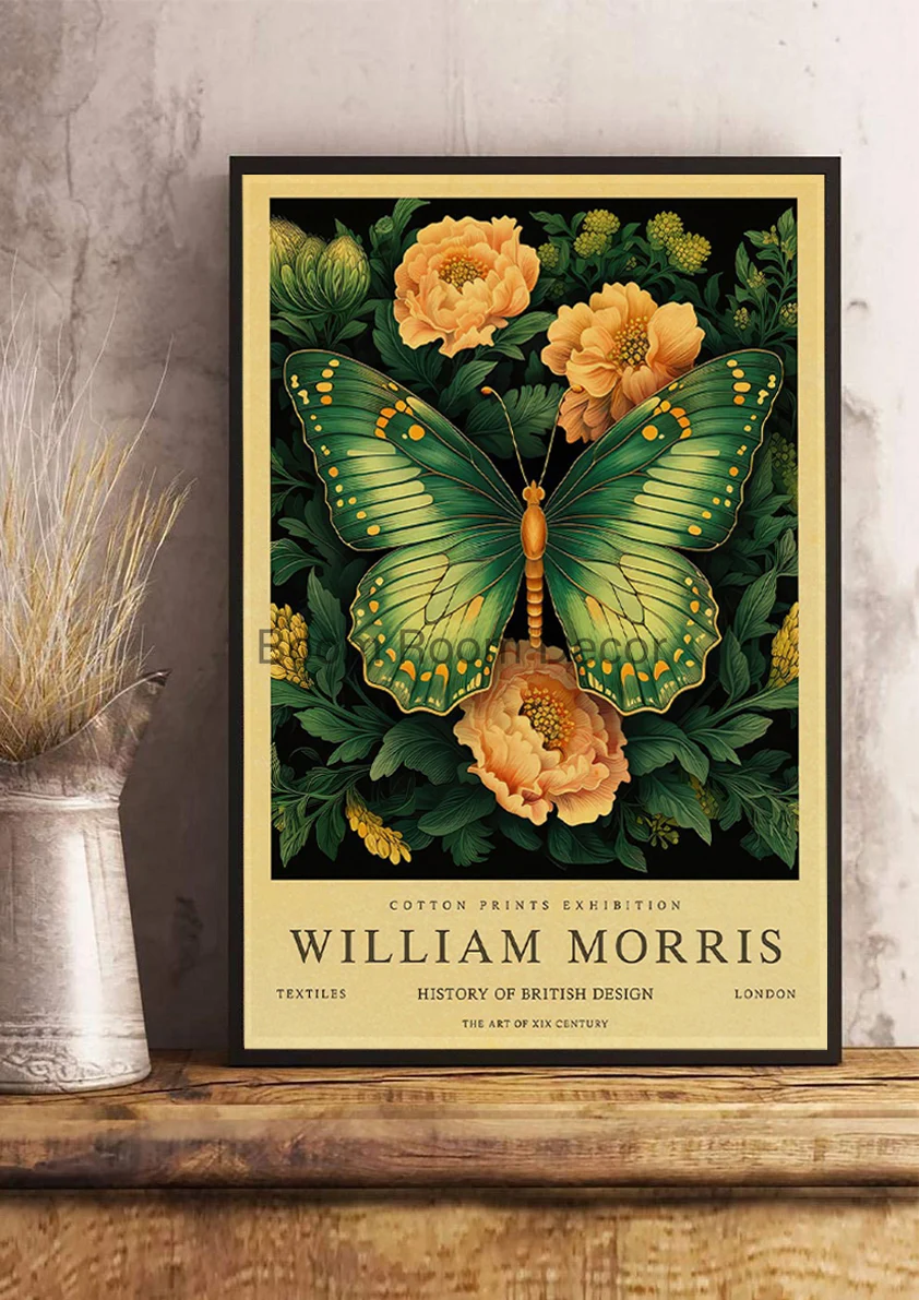 Vintage William Morris Posters Nostalgia Kraft Paper Print Coffee Home Decoration Chambre Bedroom Aesthetic Canvas Painting