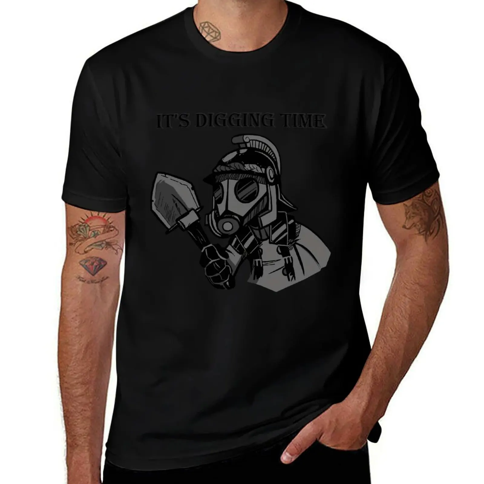 death korps of krieg shovel digging time T-Shirt graphic t shirts for man T-Shirt