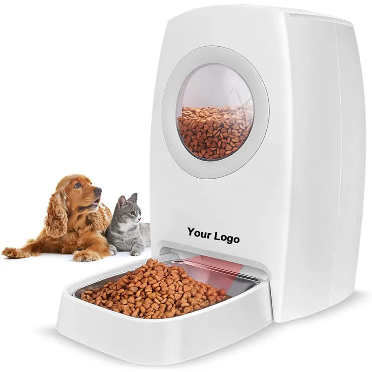

2026 Hot Sales Smart Automatic Dog Cat Feeder Battery-Powered Portable Eco-Friendly Indoor Use Pet Feeder
