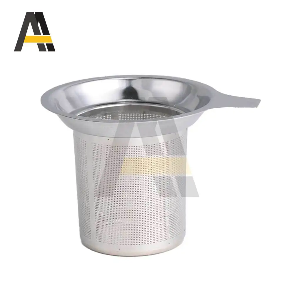 Infuseur à thé réutilisable en acier inoxydable 304, passoire à thé, feuille de thé, épices, filtre à thé, accessoires de cuisine, Clip à poignée, passoire à thé