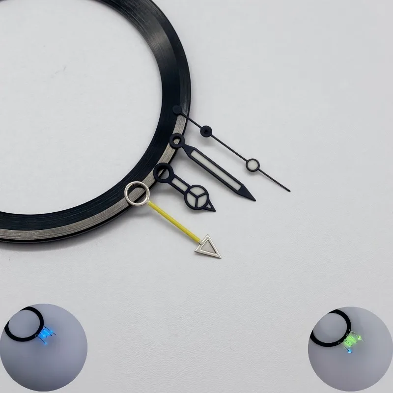 Watch Modification Accessories for NH34 Hands Ice Blue Luminous HandsGreen Luminous for GMT HandsDiver's Big Head Hands