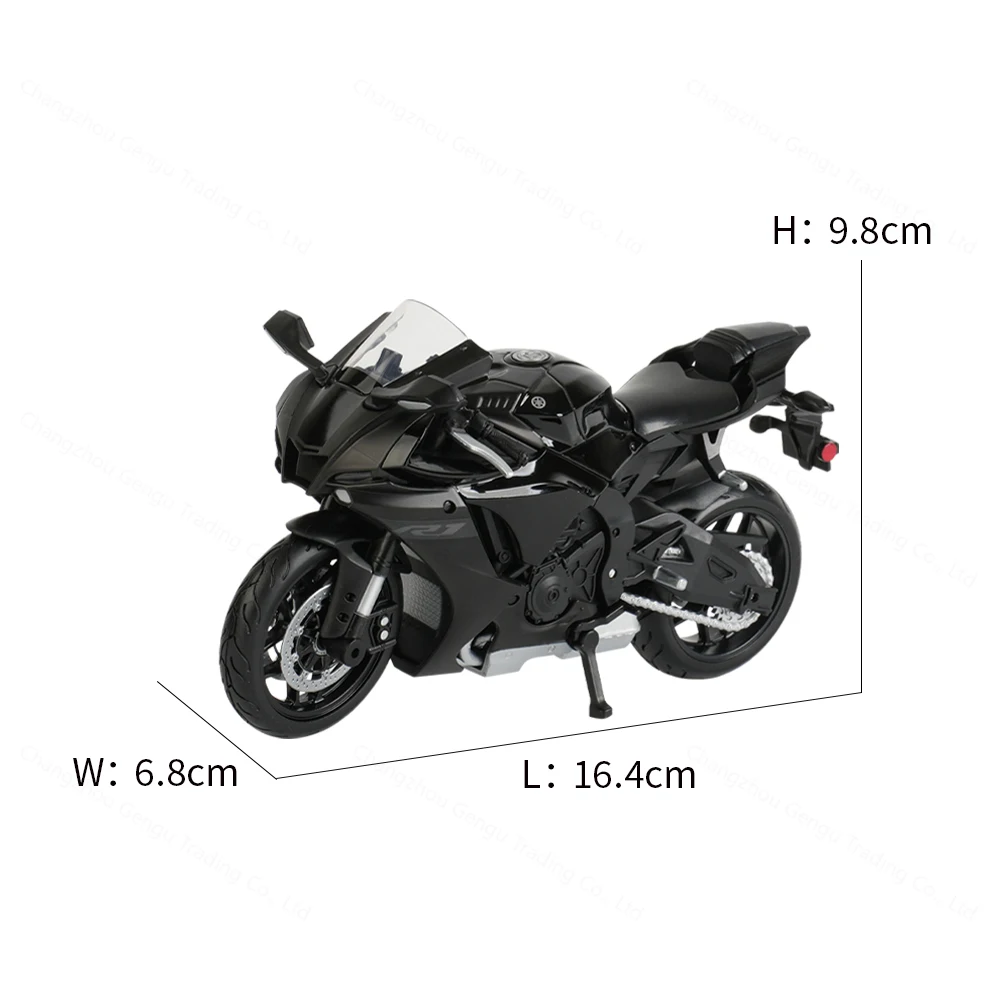 Maisto 1:12 Yamaha 2021 YZF-R1 Black Die Cast Vehicles Collectible Hobbies Motorcycle Model Toys