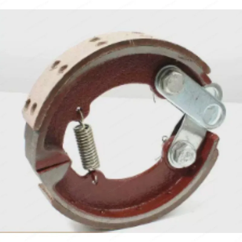 Motorcycle Brake Shoes Drum Brake Pads With Spring Scooter E-Bike Replacement Brake Lining Set