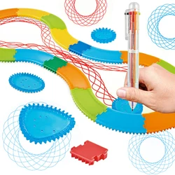 Track Stencils For Drawing Spiral Art Gear Ruler Stencil Toy Set Template Ruler Drawing Toys For Kids DIY Art Crafts