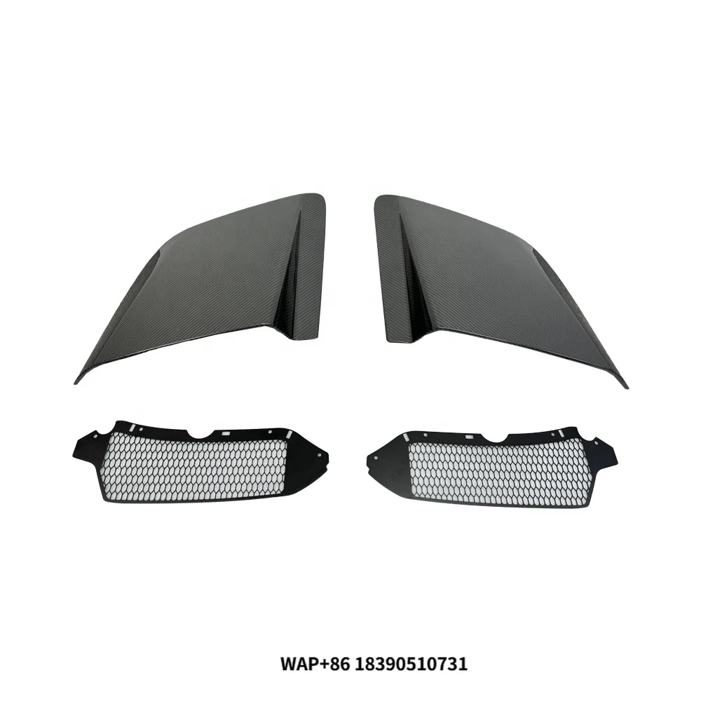 

Capristo Style Dry Carbon Fiber Car Side Vent Trim Side Door Fenders Blade Panels for R8