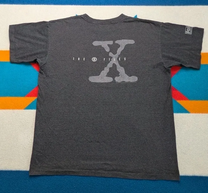 Vintage The X Files Promo Shirt 1993 Hecho en EE. UU. "La verdad está ahí fuera" XL