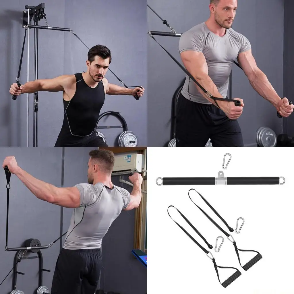 

31BE Тяговая веревка для гребли на трицепс для ручного захвата LAT Тяговая перекладина для тренажера