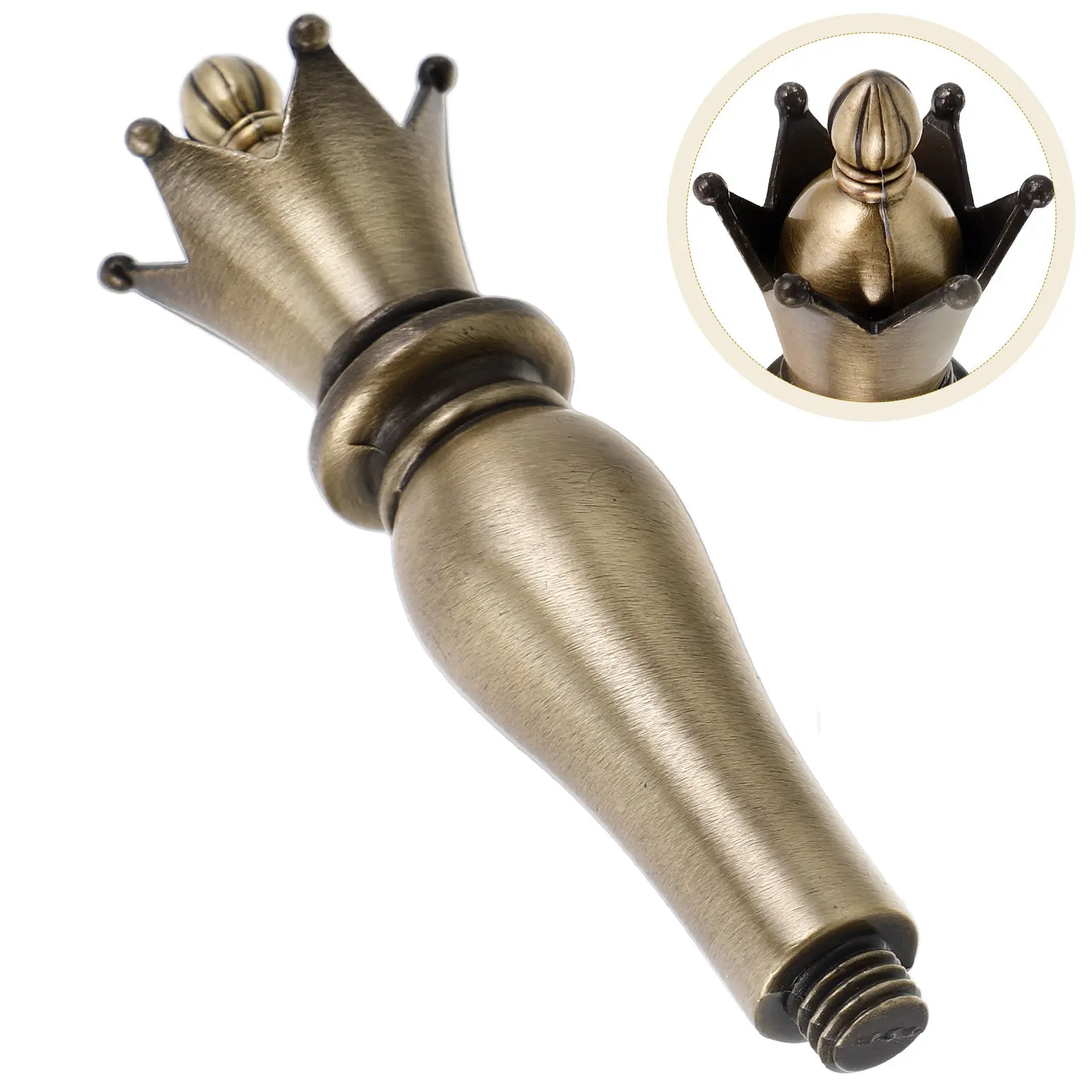 

Metal Wax Seal Handle Crown Design Durable Replacement Stamp Handle Parts for Scrapbooking Envelopes Wedding Invitations Elegant