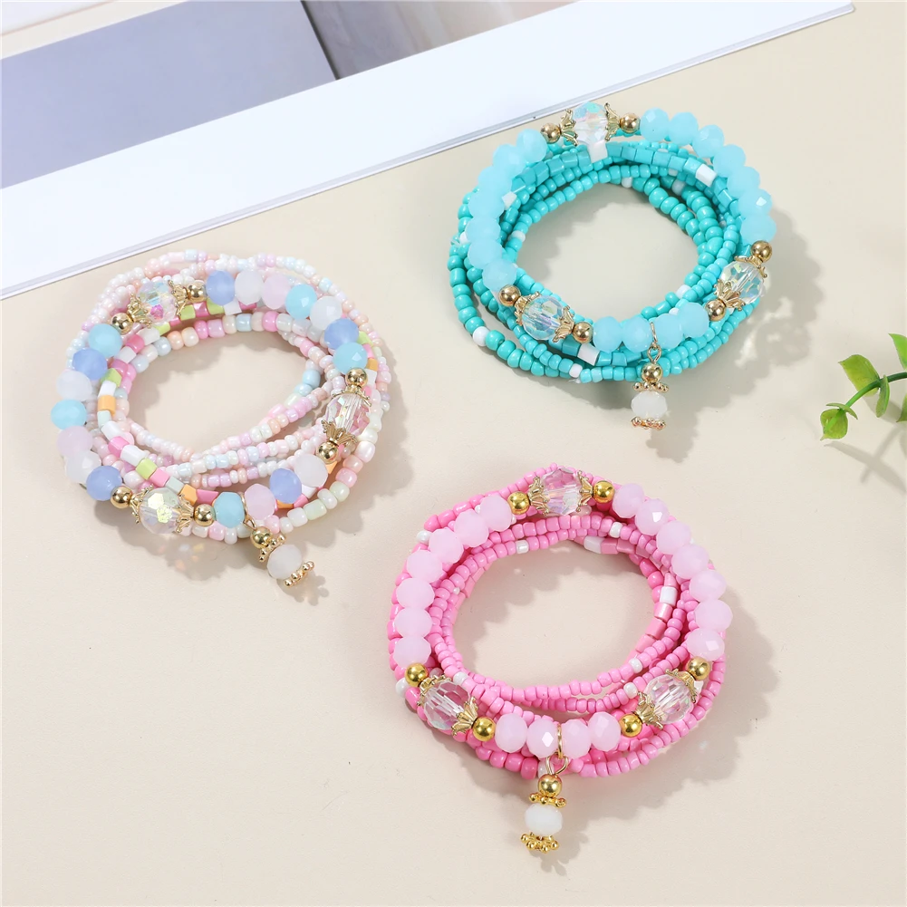 

Personalizeding Jewelry Elegant Resin Rice Bead Bracelets Trendable Hand Chain Suitable For Women's Daily Wear
