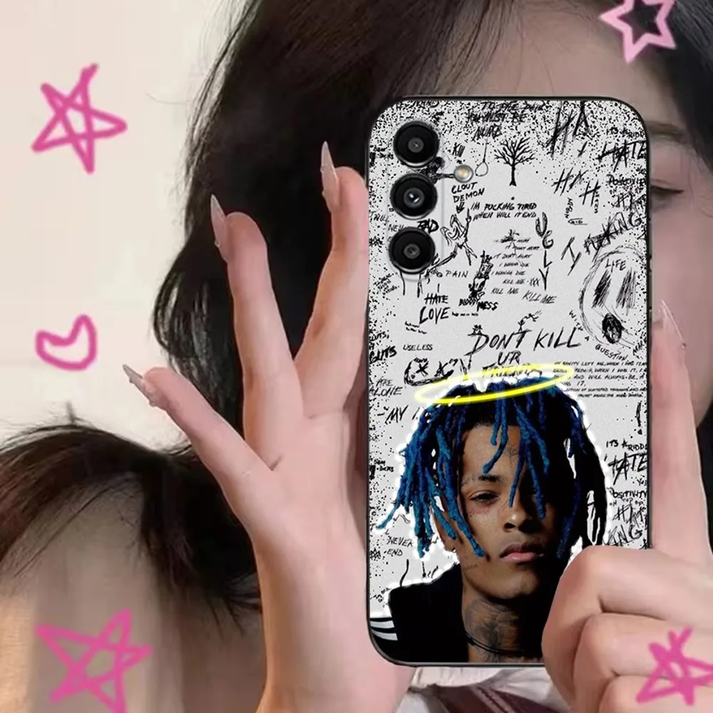 X-XXXTentacions  Phone Case For Samsung S24,S21,S22,S23,S30,Ultra,S20,Plus,Fe,Lite,Note,10,9,5G Black Soft Cover