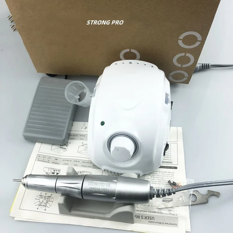 ماكينة طحن أظافر LAAOVE-hero 3 PRO 105LN بمقبض 35K/45K/50K كهربائية قوية 210 ماكينة طحن صغيرة للأظافر