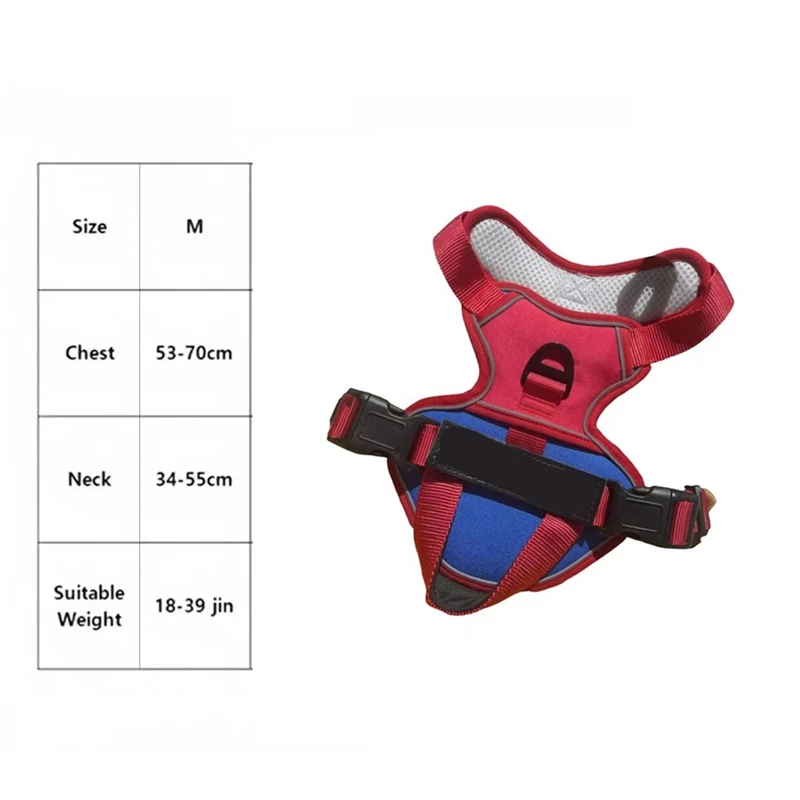 Dog Vest Harnesses No Pull Pet Working Vest Adjustable Pet Chest Vest Reflective Dog Service Vest Breathable For Medium