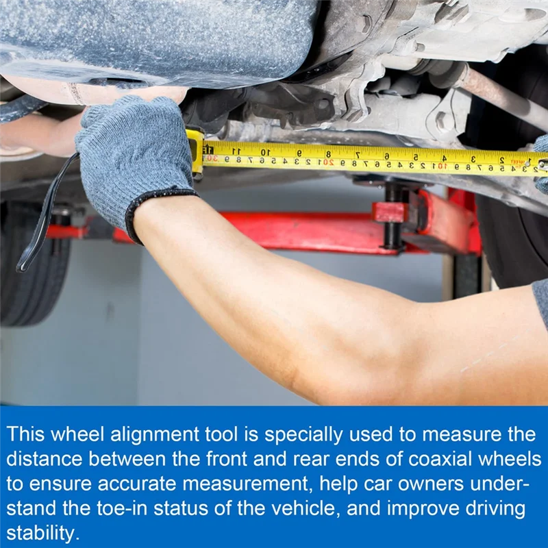 

A05U-Heavy Duty Wheel Alignment Tool Kit 2 Pack Wheel Alignment Tool Boards For Automotive, Car, Truck, SUV Vehicle