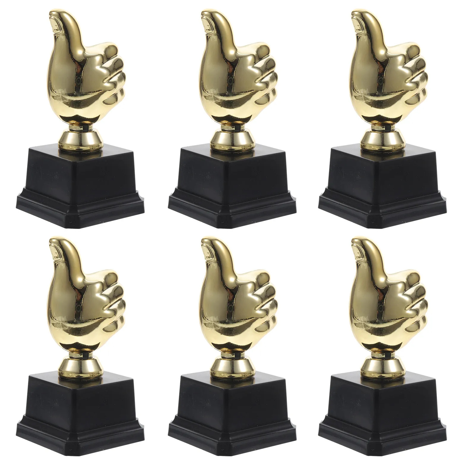 

Набор из 8 золотых пластиковых наградных кубков для футбола, легкой атлетики, спортивных мероприятий, банкетов, торжеств, подарков командам