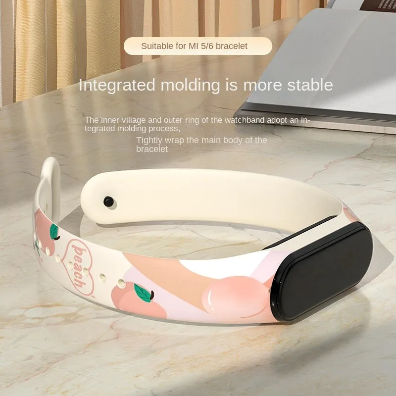 Silicone Strap For Xiaomi Mi Band 7 6 5 4 3 SmartWatch Band Accessories For Xiaomi mi band 7 6 Wristband Wriststrap Bracelet