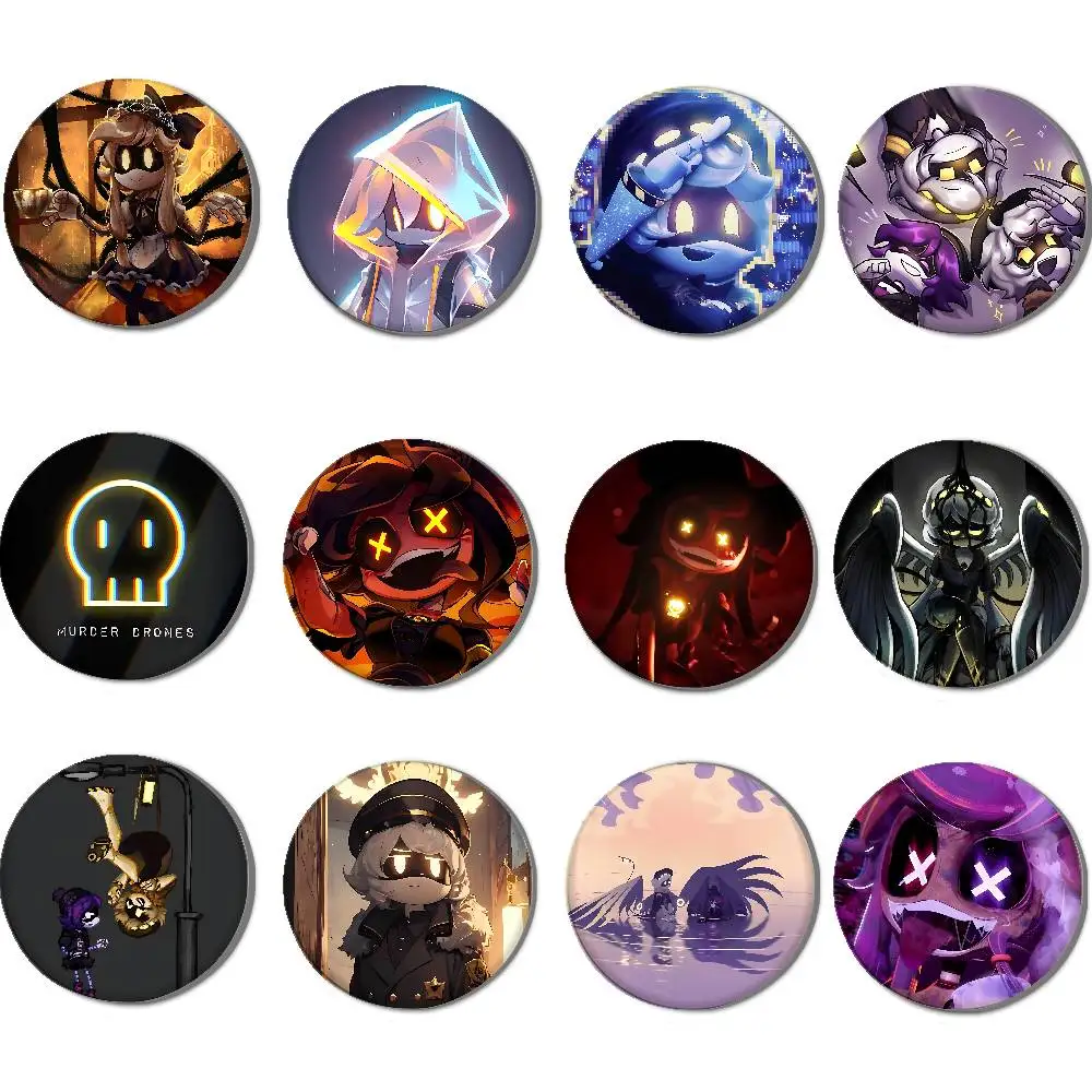 لعبة M-القتل طائرات بدون طيار N V J شارات زر PinsBrooch الإبداعية مضحك يقتبس شارة الملابس على ظهره مجوهرات هدية للأطفال الأصدقاء