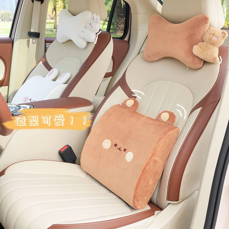 

Memory Foam Car Universal Headrest Lumbar Cushion Back Cushion Lumbar Pillow Car Comfort Neck Pillow Car General