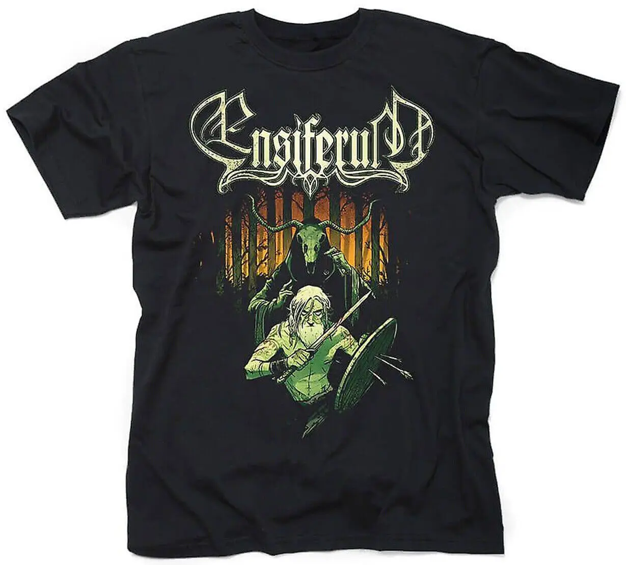 Ensiferum Shaman T Shirt Cotton Tees Short Sleeve T Shirt O-Neck Clothing Summer