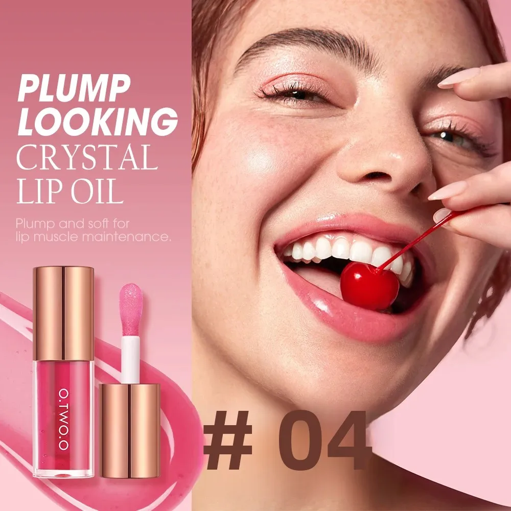 Lip Oil Gloss Plumper Moisturizing Non Sticky Shine Glitter Primer Tint Balm Care Cosmetics Sexy Water Makeup