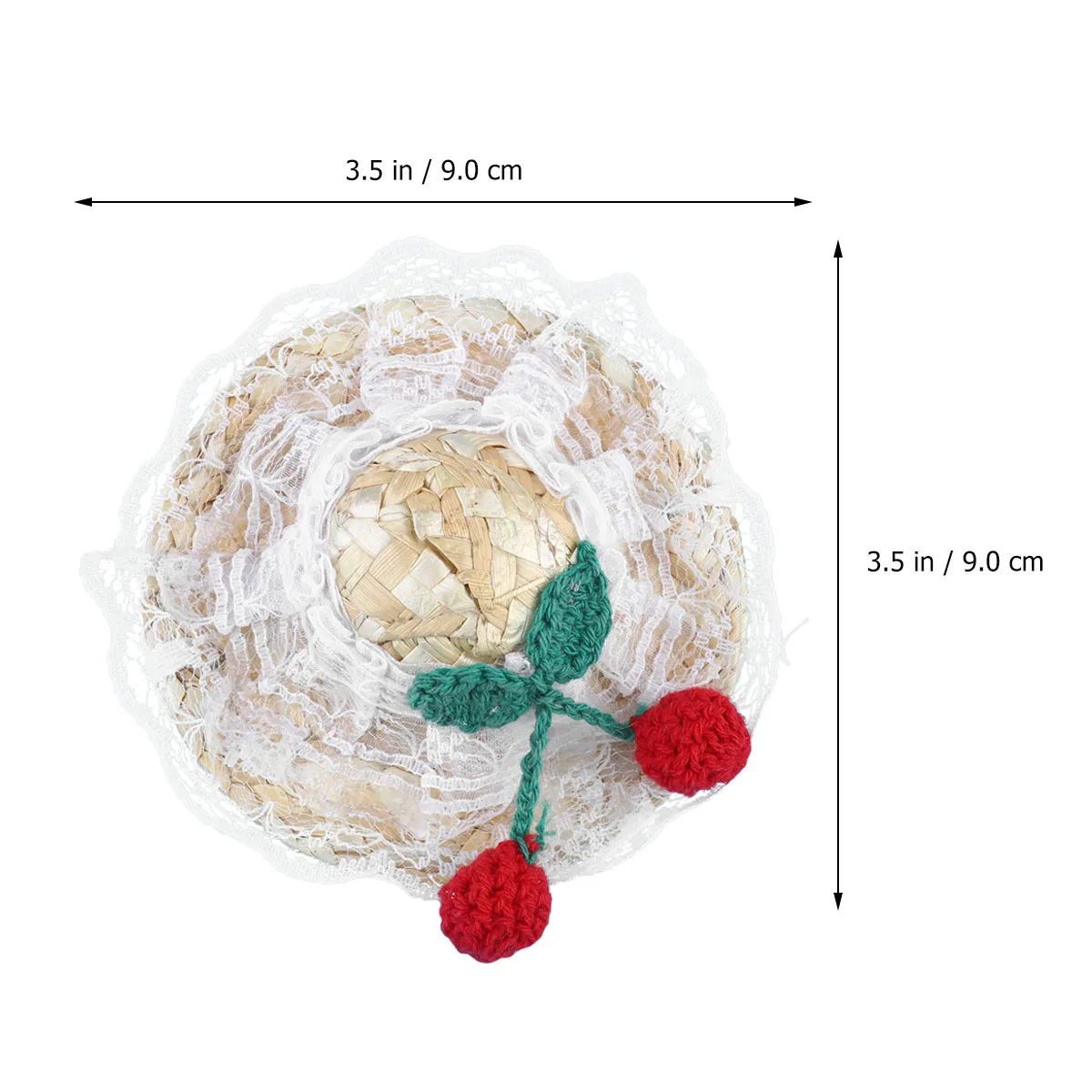 

Pet Straw Hat Hats Headwear Cat Sun Summer for Cats Photography Props Woven Cap
