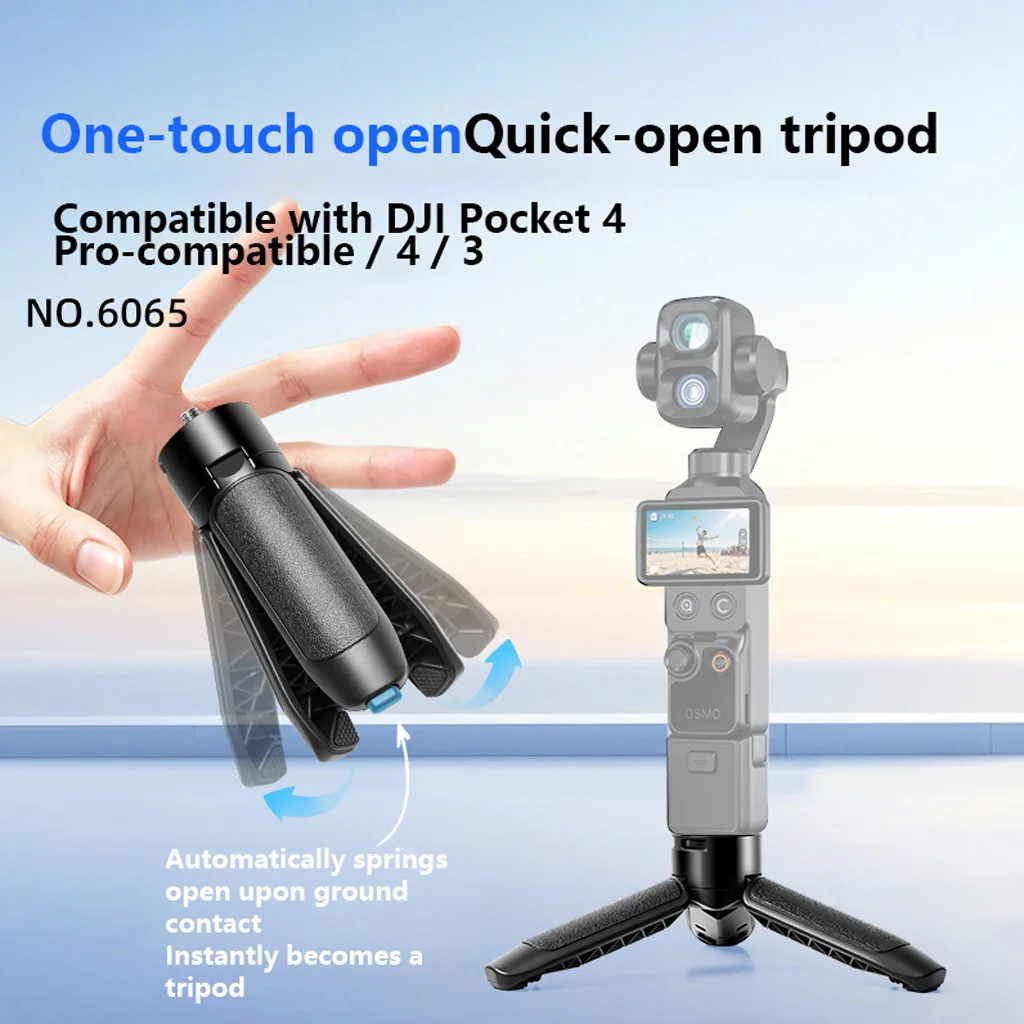 Für DJI Osmo Pocket 4 Pro / Pocket4 / Pocket3 Ein-Klick-Pop-up Schnellverschluss Mini-Plastikstativ für Insta360 Luna Ultra Kamera – Detail 14