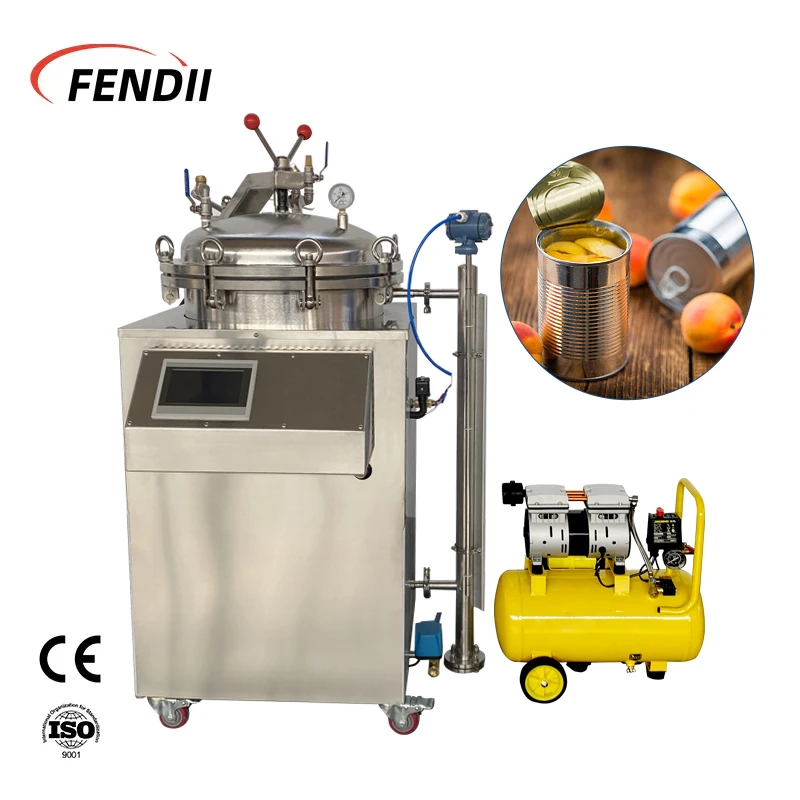 150l Vertical Retort Autoclave food sterilizers retort machine sterilization pouch Automatic water bath autoclave sterilizer