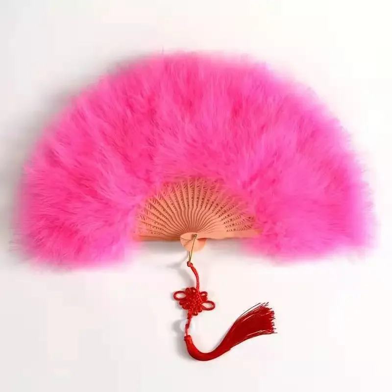 Peacock Feather Fan 1920s Great Gatsby Theme Party Dance Accessories Antique Classic Folding Fan Cheongsam Show Accessories