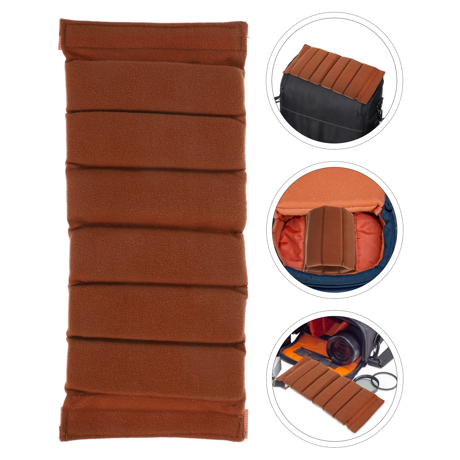 

2pcs Camera Bag Shock Absorbing Pad Lightweight Polyester Insert Partition Divider For Backpack Travel Photography Gear