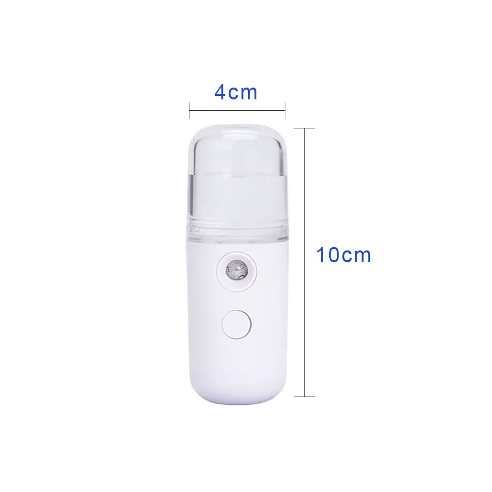 1pc Mini Nano Mistspuit Koeler Facial Steamer Luchtbevochtiger USB Oplaadbare Gezicht Hydraterende Vernevelaar Schoonheid Huidverzorging Tool