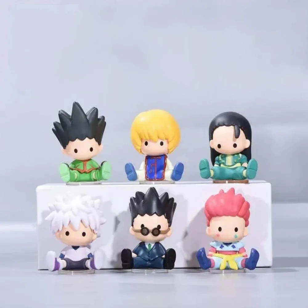 

Anime Hunter×Hunter Gon Freecss Killua Zoldyck Hisoka Illumi Zoldyck PVC Action Figure Collectible Model Doll Toy 6CM