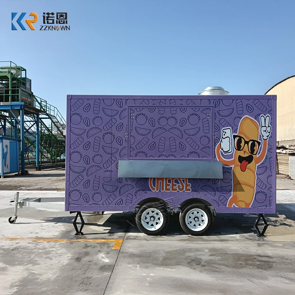 

Mobile Food Trailer European Standard Ice Cream Cart Mobile Grill Catering Truck Concession Pizza Food Truck With Full Kitchen
