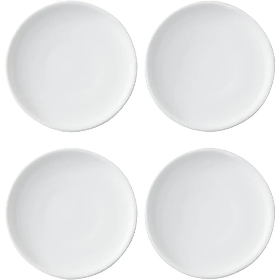 

4 inch Matte White Ceramic Plant Saucer 4 Pack Ceramic Drainage Tray for Plant PotPlanter Saucers 4 5 6 7 8 9 10 11 12 13 14 In