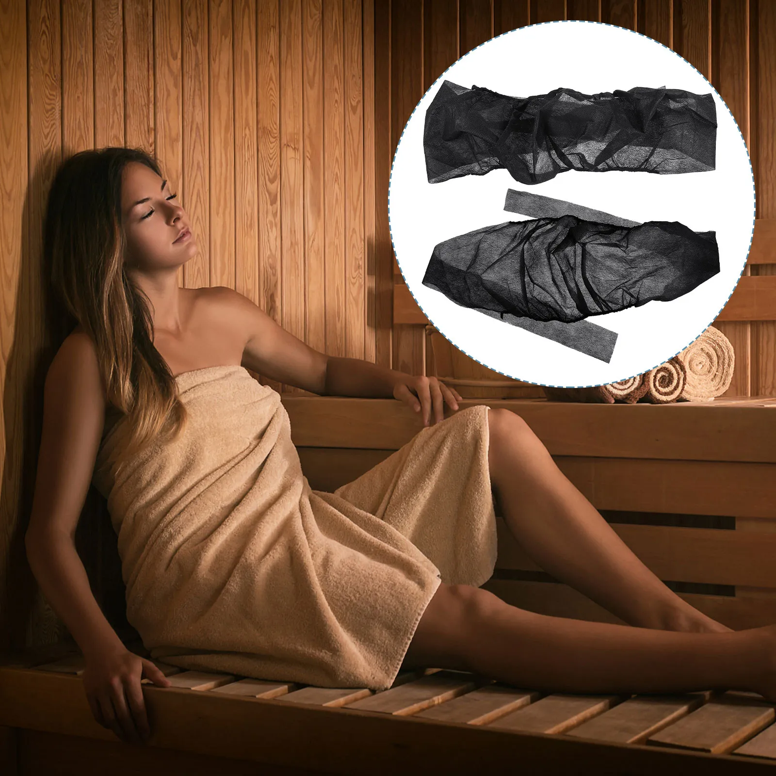 

15Pcs Women Disposable Bras Non-Woven Soft Comfortable Strapless Adjustable Back-Tie Bra for Spa Salon Tanning Sauna Sunbathing