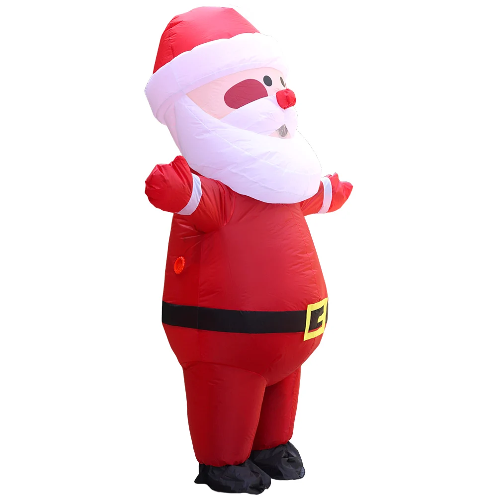 Halloween Adult Santa Claus Inflatable Costume Decoration Christmas Party Bar Interactive Funny Include Fan Battery Case view 3
