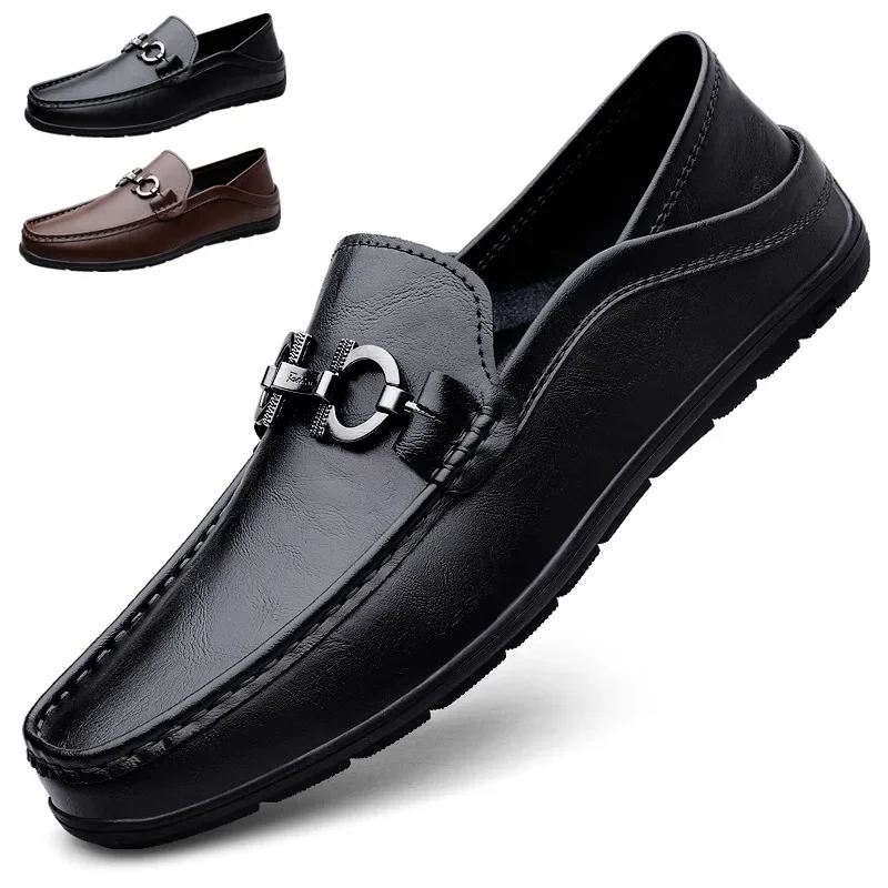 

Loafers plus Size Business Overseas Moccasins Casual Shoes Men's Shoes Men's Leather Shoes Slip-on