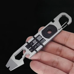 Ratchet Screwdriver Multifunctional Crowbar Mini EDC Multitool Allen Wrench Bottle Opener Portable Outdoor Bike Repair Tools