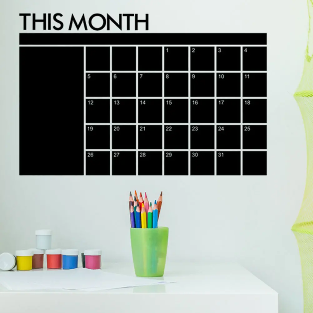 Removable Dry Erase Calendar Board Multi-Function Planner Note for Fridge Wall Desk Office Home Study Schedule Tracking Weekly