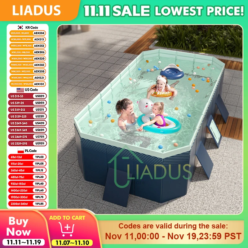 

Thickened Durable Kids Splash Pool Foldable Play Pool for Outdoor Baby Bath Bucket Children Paddling Backyard Pool Garden Game