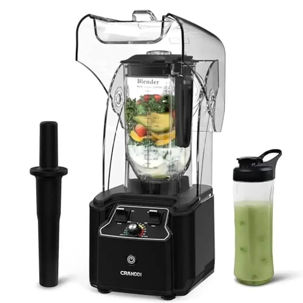 

Quiet 2200W Blender with 80oz BPA-Free Pitcher 15-Speed Control Pulse Technology Commercial Grade Ice Crusher Smoothie Maker