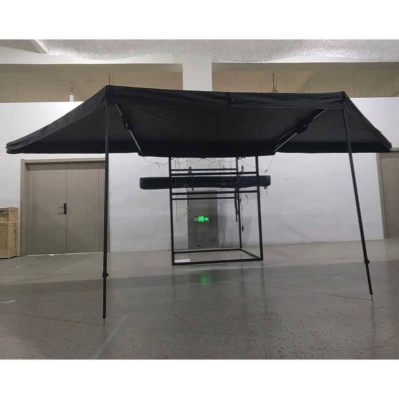 

The source manufacturer's 180-degree boneless fan tent with light, car shading, rainproof shed, self-driving tour folding tent