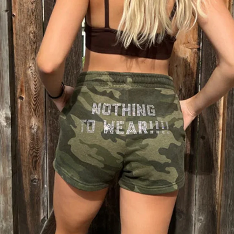 

Мужские шорты с высокой талией в стиле ретро, с принтом-буквой и стразами, из микроэластичного ацетатного трикотажа, для весеннего сезона, Ciwalk