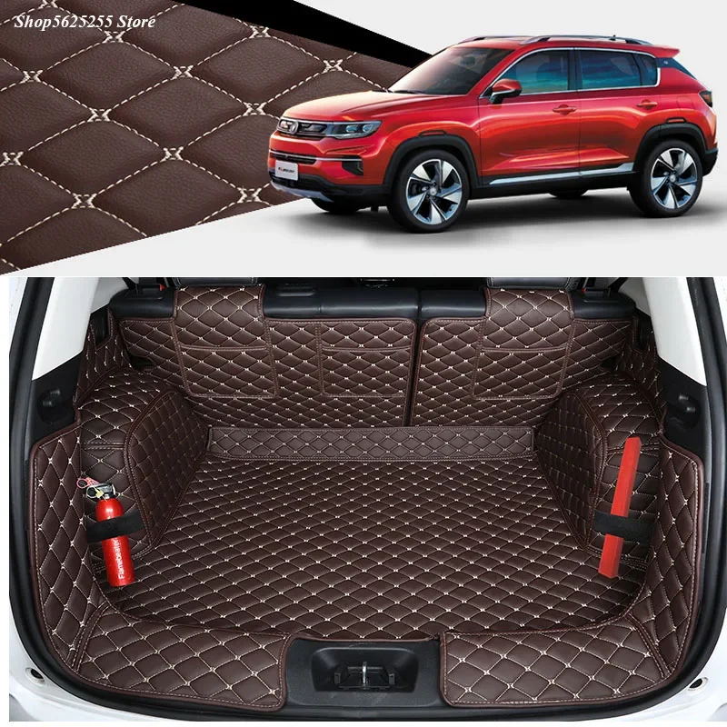 

Leather Rear Trunk Mat For 2019 CHANGAN CS35plus CS35 Plus 2020 2021 Car Mats Liner Cargo Carpet Anti-Kick Protector Pad