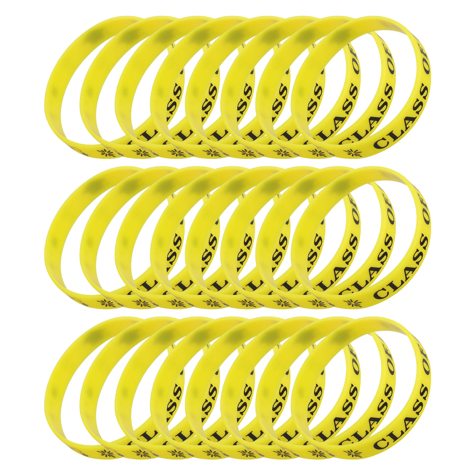 

24pcs Graduation Silicone Bracelets Durable Class of 2025 Party Favors Keepsake Gifts Students Events Wristbands Jewelry School