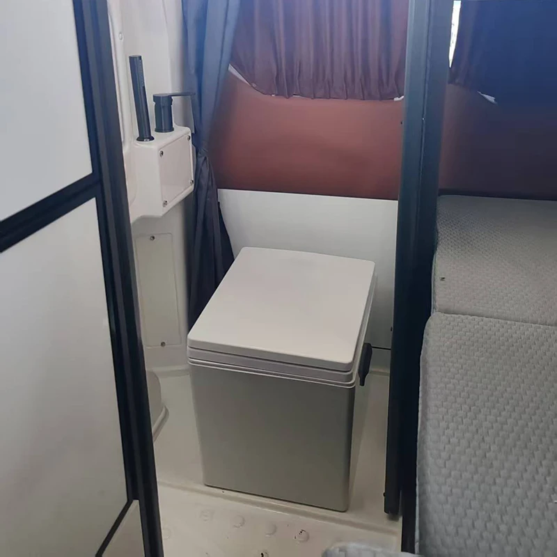

High Quality Portable Biodegradable Campervan Toilet 12V Waterless Composting with Ventilation for RV Motorhome