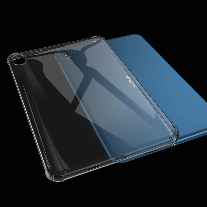 Soft Transparent Case For Nokia T10 8.0\'\' 2022 Tablet Case For Nokia T21 10.4 inch Silicone TPU Cover For Nokia T20 2021 TA-1392