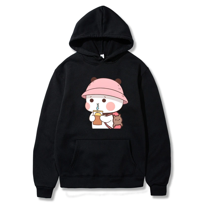 

Bubu and Dudu Hoodie Women Aesthetic Graphic Kawaii Bubble Tea Hoodies Unisex Autumn Winter Anime Harajuku Pullovers Sweatshirts