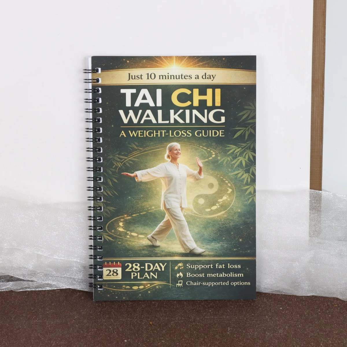 Tai Chi Walking Weight Loss Guide for Seniors -28-Day Low-Impact Plan with Gentle Walking, Chair-Assisted Options
