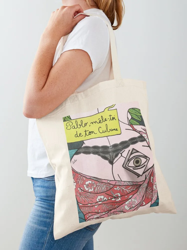 

Pablo, get involved in your cubism Tote Bag tote bags men Fabric bag Women's shopper tote bags cloth bags